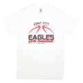 GILDAN Womens White Kent City Eagles Girls Basketball T-Shirt M Short Sleeve