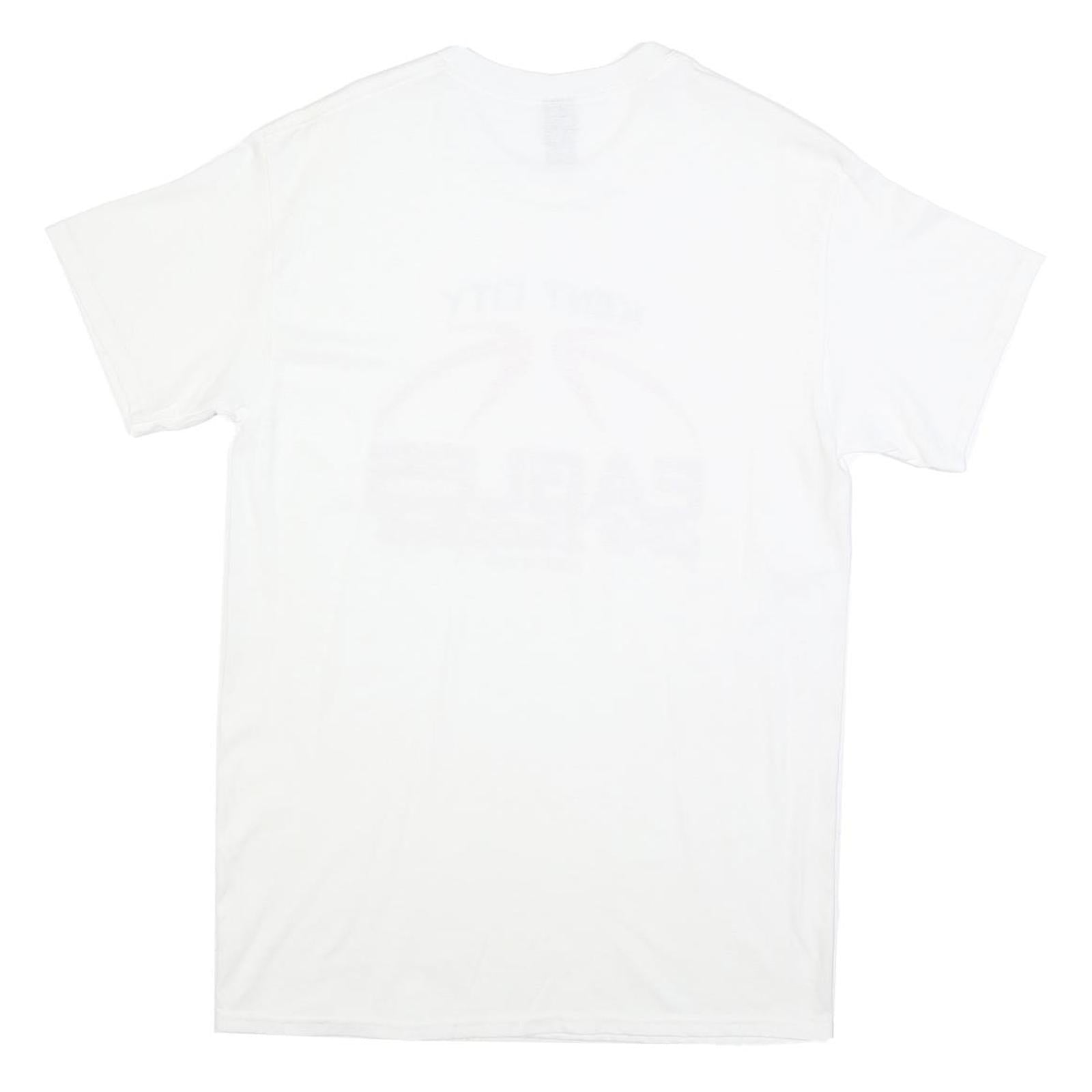 GILDAN Womens White Kent City Eagles Girls Basketball T-Shirt M Short Sleeve