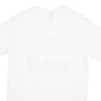 GILDAN Womens White Kent City Eagles Girls Basketball T-Shirt M Short Sleeve