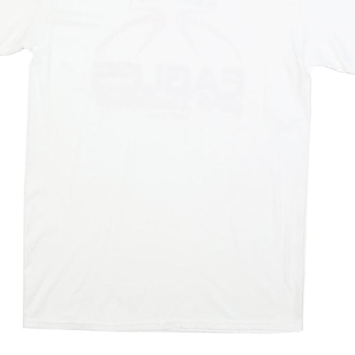 GILDAN Womens White Kent City Eagles Girls Basketball T-Shirt M Short Sleeve