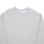 CHAMPION REVERSE WEAVE Womens Grey Crew Neck L Cotton Blend Sweatshirt