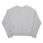 CHAMPION REVERSE WEAVE Womens Grey Crew Neck L Cotton Blend Sweatshirt