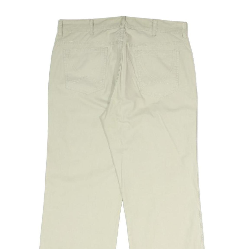 LEE COOPER Mens Cotton Blend Regular Beige Trousers W32 L27 Zip Pocket