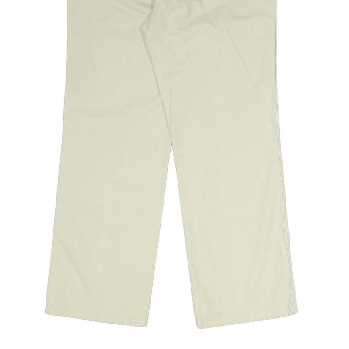 LEE COOPER Mens Cotton Blend Regular Beige Trousers W32 L27 Zip Pocket