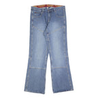 CROSSBALL Mens Jeans Blue Relaxed Straight Denim Rinse W34 L33 Streetwear