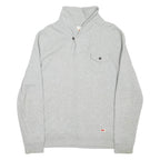 LEVI'S Mens Sweatshirt Grey Collared L