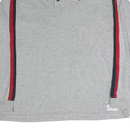 TOMMY HILFIGER Mens Grey 2XL Long Sleeve Henley Denim Stripe Detail