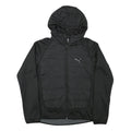PUMA Womens Black Zip Hooded Casual Jacket UK 14 Polyester Blend Plain
