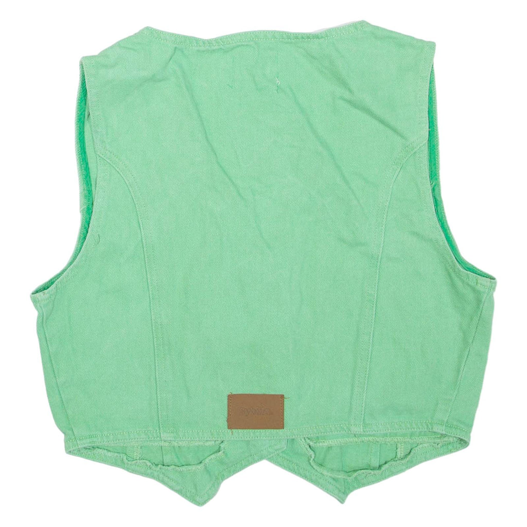 SYBILLA Womens Waistcoat Green L