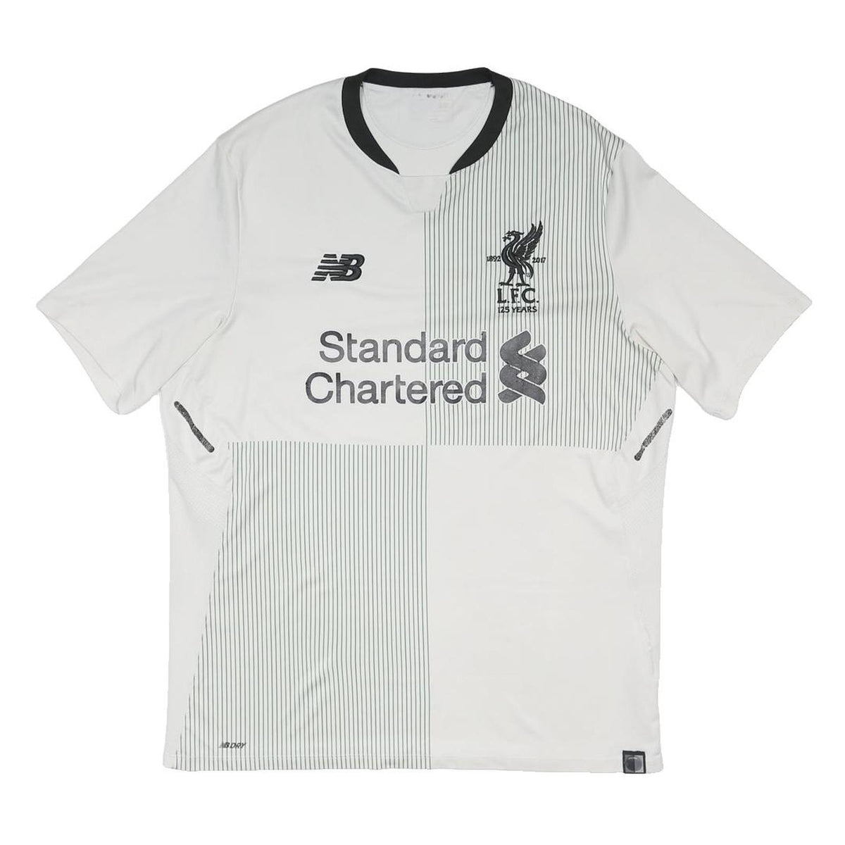 NEW BALANCE 17-18 '125 Years' Away Shirt  Mens White Liverpool FC Jersey L