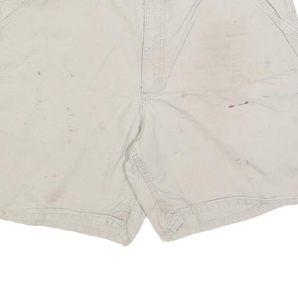 CARHARTT Mens Shorts White Casual XL W38 Cotton Blend Workwear Summer