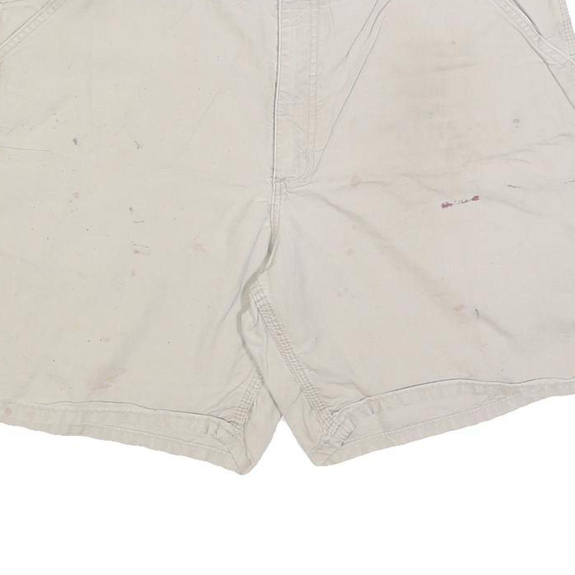 CARHARTT Mens Shorts White Casual XL W38 Cotton Blend Workwear Summer