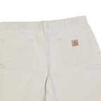 CARHARTT Mens Shorts White Casual XL W38 Cotton Blend Workwear Summer