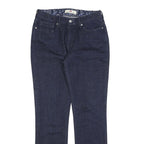 LEVI'S 525 Womens Jeans Blue Regular Straight Denim Raw W28 L30