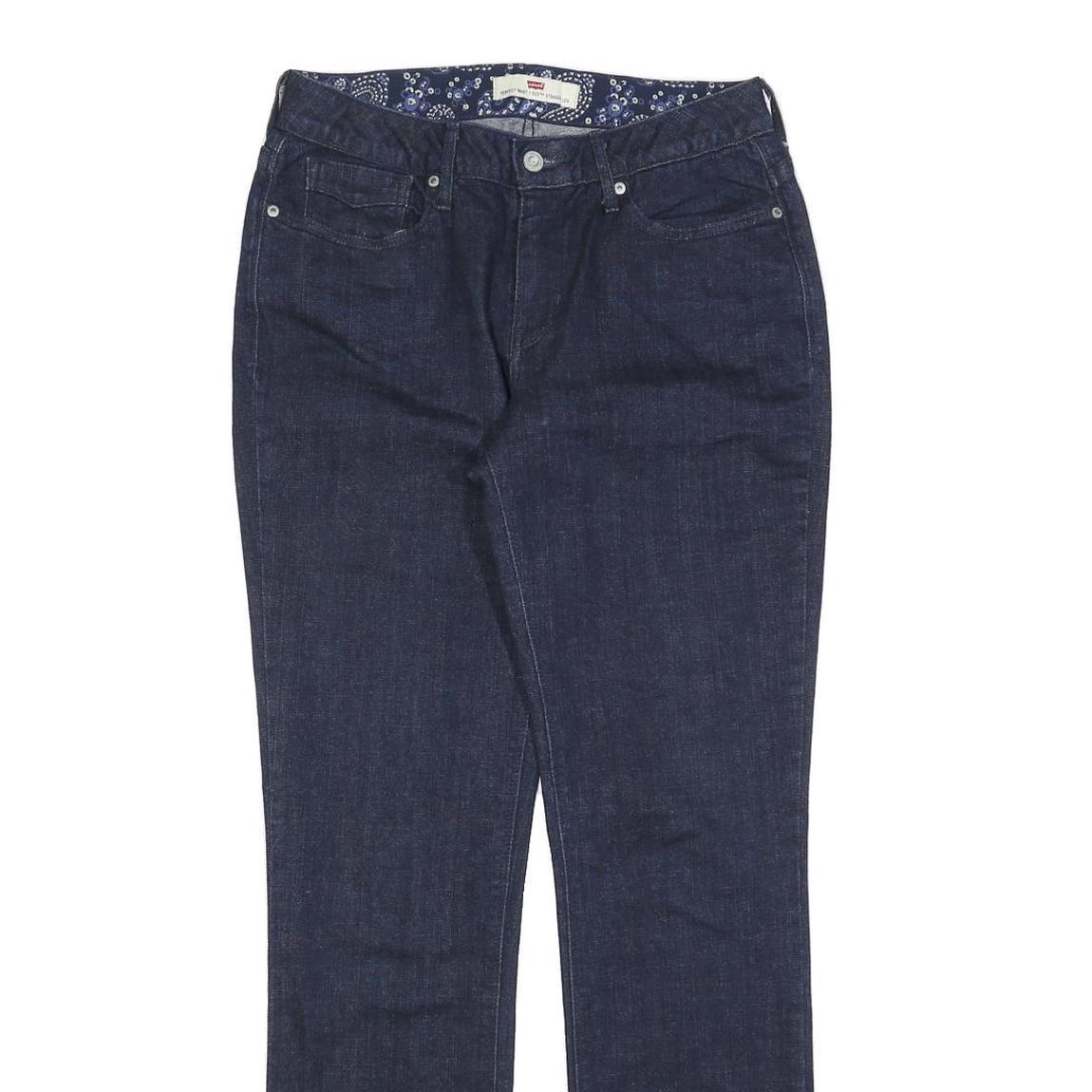 LEVI'S 525 Womens Jeans Blue Regular Straight Denim Raw W28 L30