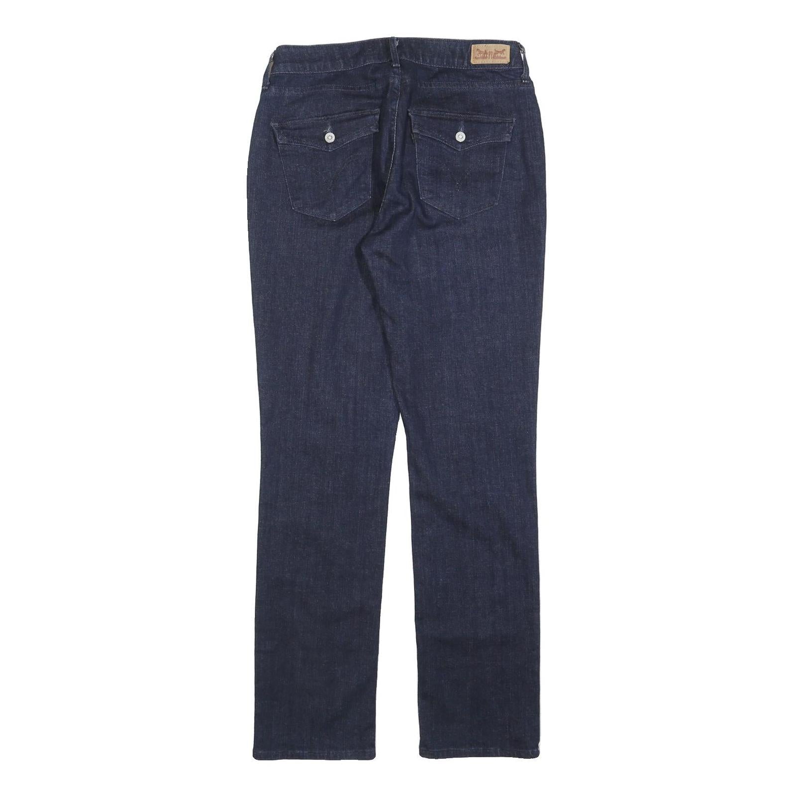 LEVI'S 525 Womens Jeans Blue Regular Straight Denim Raw W28 L30