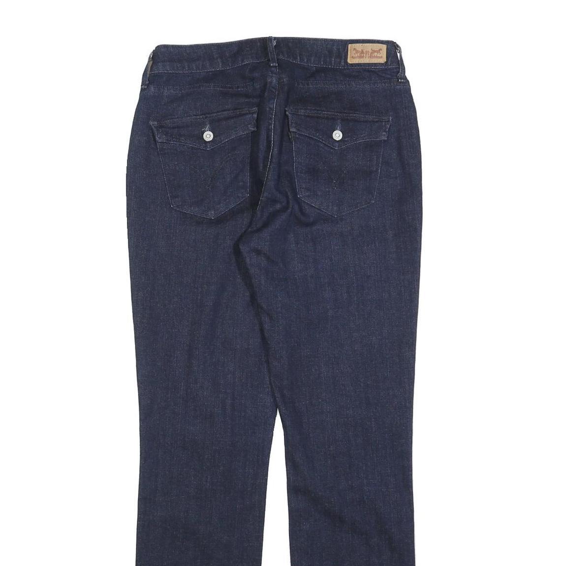 LEVI'S 525 Womens Jeans Blue Regular Straight Denim Raw W28 L30