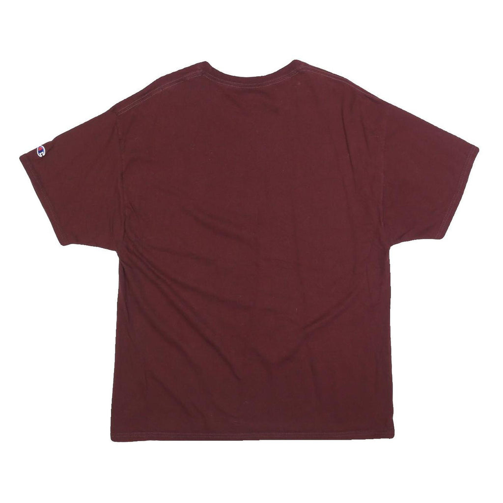 CHAMPION Mens Maroon Seattle Pacific University Dad Graphic T-Shirt XL Crew Neck