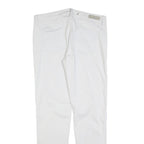 CALVIN KLEIN JEANS Womens Cotton Blend White Slim Skinny Trousers W34 L32