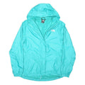 THE NORTH FACE Womens Blue Jacket S Polyester Blend Plain Lightweight Hooded