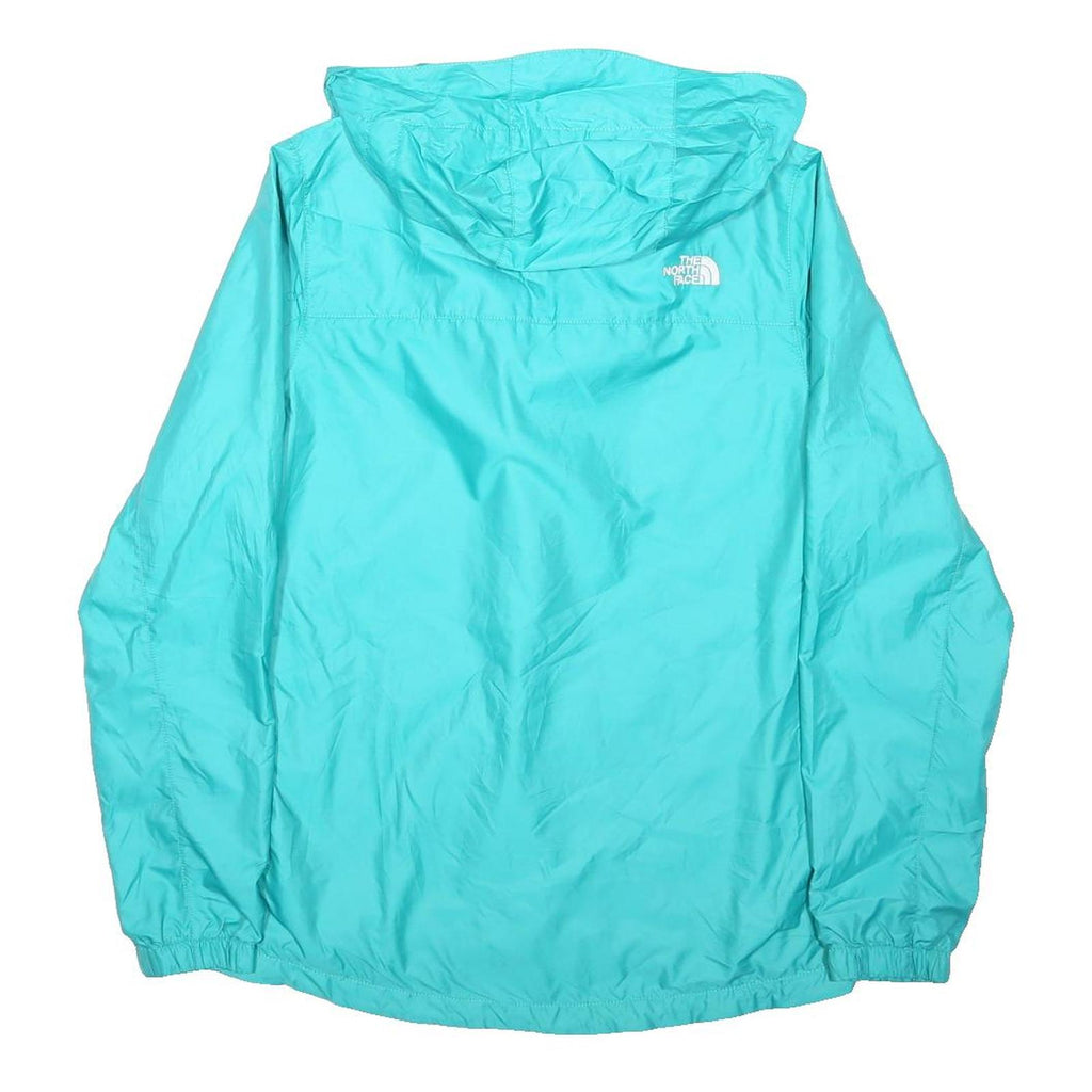 THE NORTH FACE Womens Blue Jacket S Polyester Blend Plain Lightweight Hooded