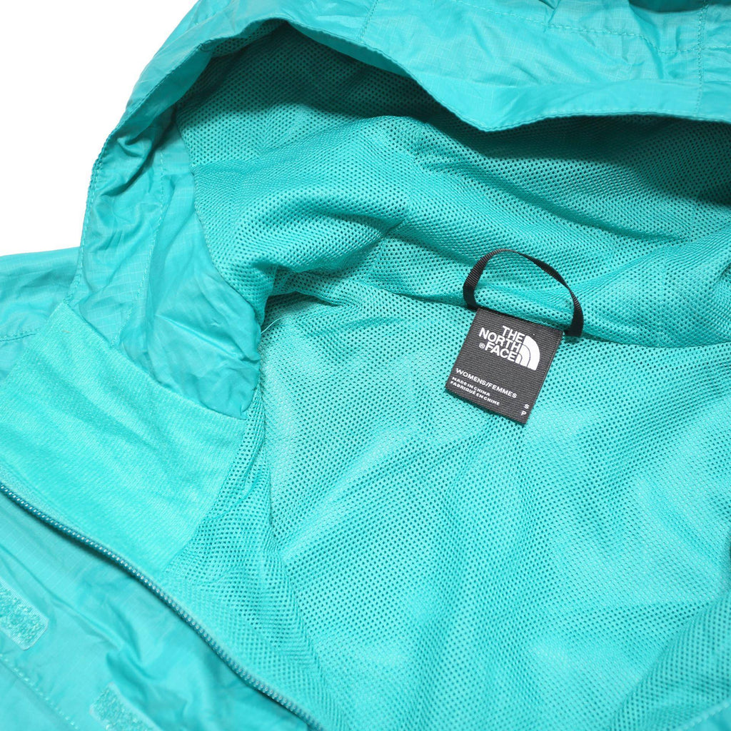 THE NORTH FACE Womens Blue Jacket S Polyester Blend Plain Lightweight Hooded