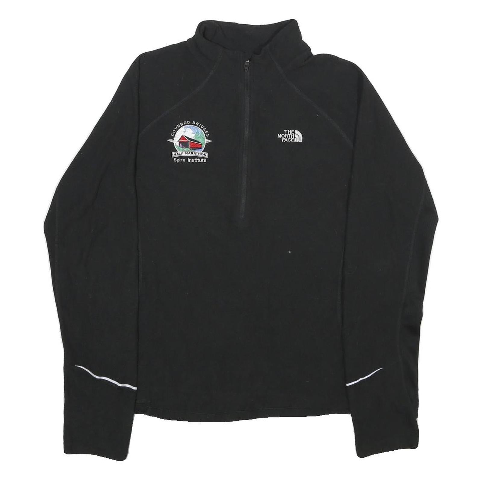 THE NORTH FACE Womens Black Half Marathon Patterned Pullover Crew Neck Basic