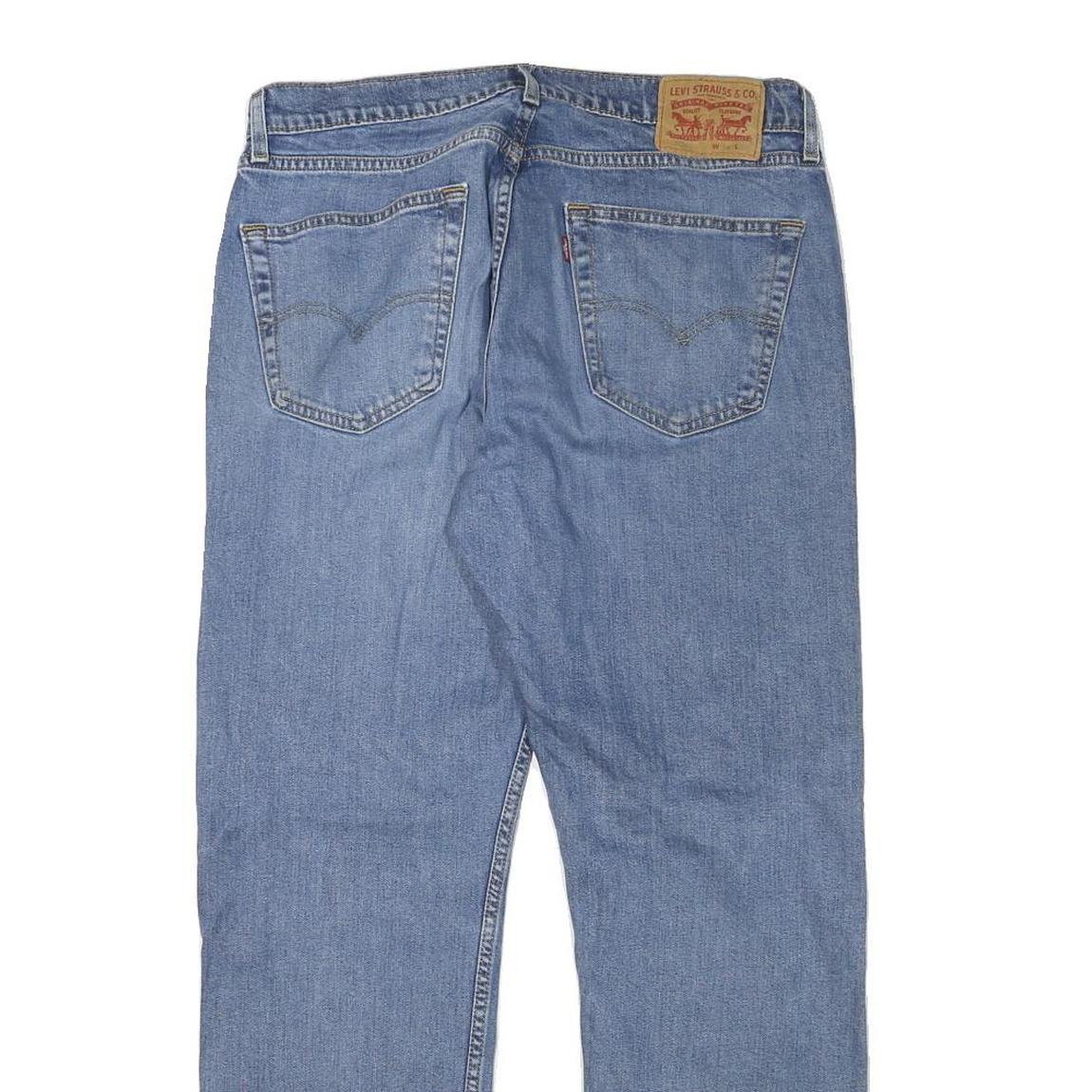 LEVI'S Mens Jeans Blue Regular Straight Denim Medium W32 L28 Classic Zip