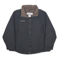 COLUMBIA Womens Black Jacket XL Nylon Plain Outdoor Zip Casual Warm