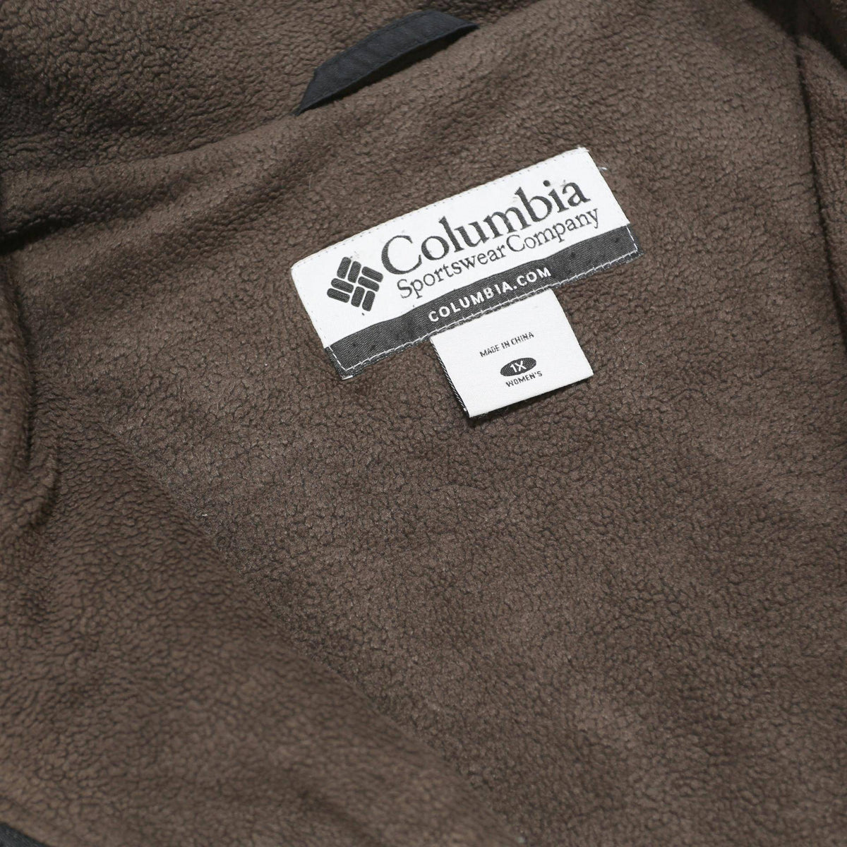 COLUMBIA Womens Black Jacket XL Nylon Plain Outdoor Zip Casual Warm