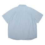 CARHARTT Mens Light Blue Cotton Blend Shirt XL Short Sleeve Button Pocket