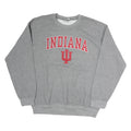 GILDAN Womens Grey Indiana Crew Neck L Cotton Sweatshirt Pullover Casual
