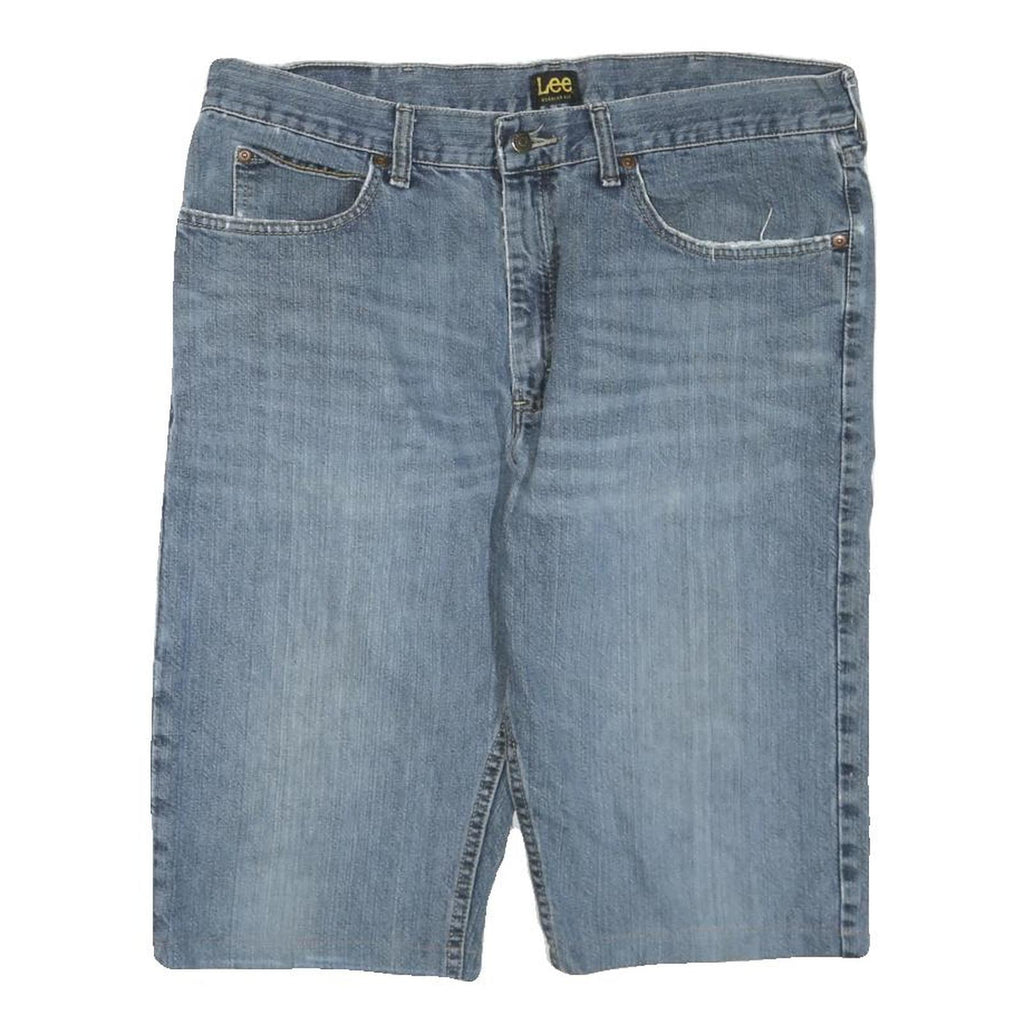 LEE Mens Denim Blue Shorts L W36 Casual Cotton Blend Summer