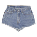 LEVI'S Womens Denim Blue Casual Shorts S W26 Frayed Hem Summer
