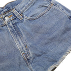 LEVI'S Womens Denim Blue Casual Shorts S W26 Frayed Hem Summer