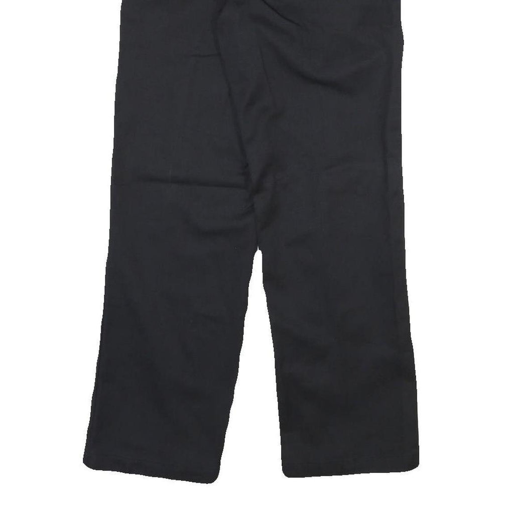 DICKIES Mens Cotton Blend Black Regular Straight Trousers W30 L30 Workwear