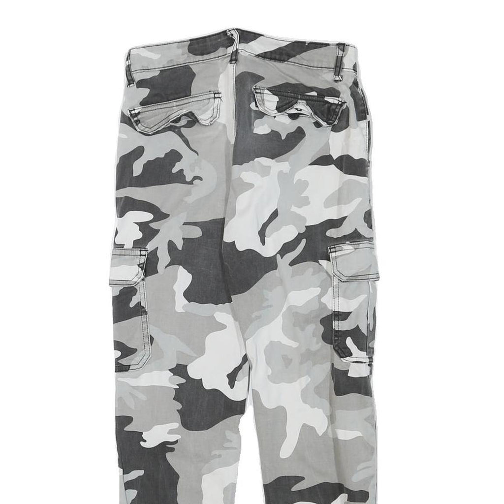 URBAN CLASSICS Mens Cotton Blend Camouflage Slim Tapered Cargo Trousers W26 L25