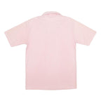 TOPS TOO Mens Pink Short Sleeve Plain XL Cotton Blend Polo Shirt Casual Wear