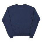 HANES Mens Navy Blue Sweatshirt Crew Neck S Plain Basic Pullover