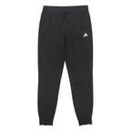 ADIDAS Womens Joggers Black Cotton Blend Slim Tapered M W30 L31 Logo Sweatpants