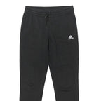 ADIDAS Womens Joggers Black Cotton Blend Slim Tapered M W30 L31 Logo Sweatpants