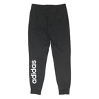 ADIDAS Womens Joggers Black Cotton Blend Slim Tapered M W30 L31 Logo Sweatpants