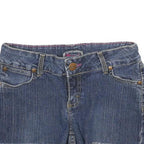 WRANGLER Womens Denim Blue Cotton Blend Casual Shorts XS W26 Frayed Hem