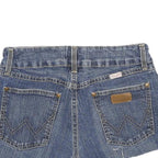 WRANGLER Womens Denim Blue Cotton Blend Casual Shorts XS W26 Frayed Hem