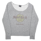 HARD ROCK CAFE Womens Grey San Diego Scoop Neck M Cotton Blend Sweatshirt
