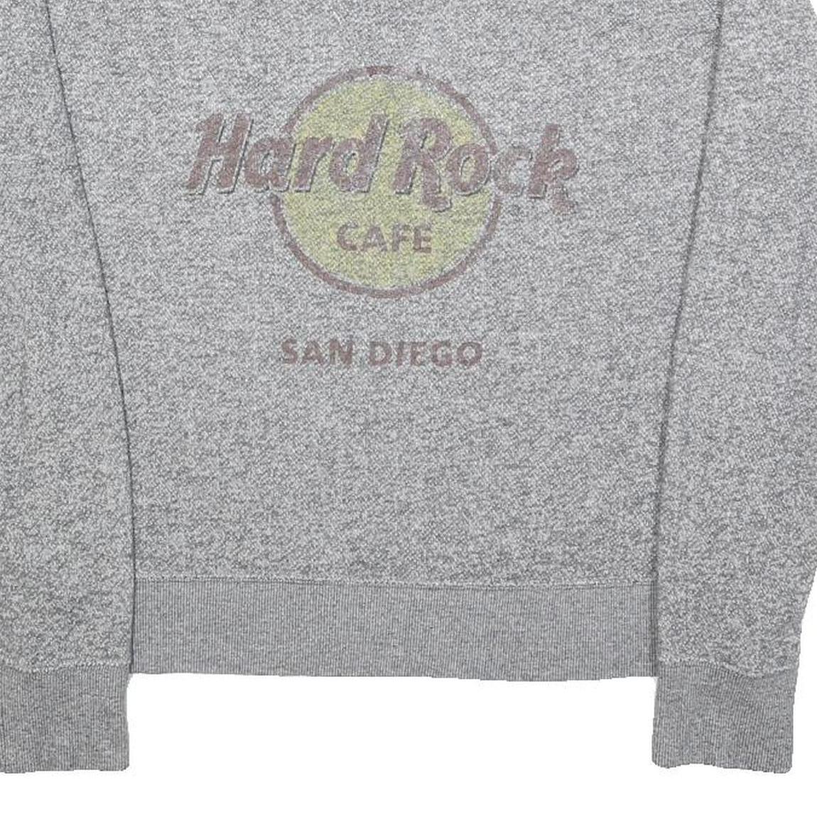 HARD ROCK CAFE Womens Grey San Diego Scoop Neck M Cotton Blend Sweatshirt