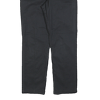 DICKIES Mens Cotton Blend Black Regular Straight Trousers W29 L30 Work Casual