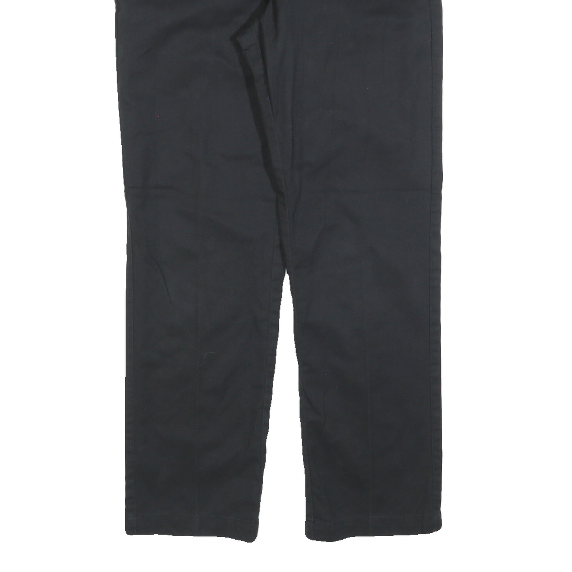 DICKIES Mens Cotton Blend Black Regular Straight Trousers W29 L30 Work Casual