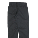DICKIES Mens Cotton Blend Black Regular Straight Trousers W29 L30 Work Casual