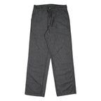 CARHARTT Mens Relaxed Black Denim Jeans W32 L32 Durable Cotton Blend Zip Closure